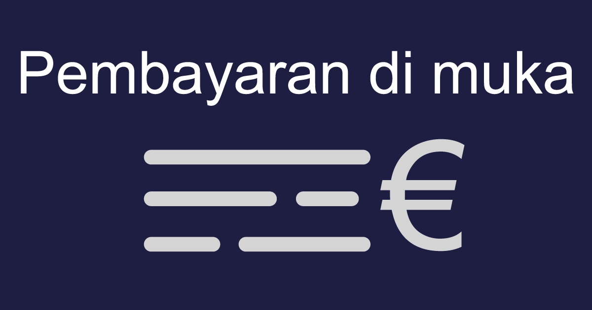 Pembayaran di muka (transfer bank)